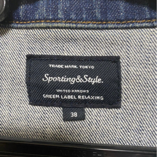 【期間限定値下げ】デニムジャケット Gジャン UNITED ARROWS green label relaxing ユナイテッドアローズグリーンレーベルリラクシング INDIGO藍染め 売り切りの画像