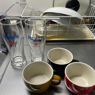 コーヒーカップ、ビアグラス