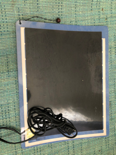 爬虫類用ヒーターとマット