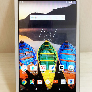 8インチタブレット　Lenovo TAB3　ポラールホワイト