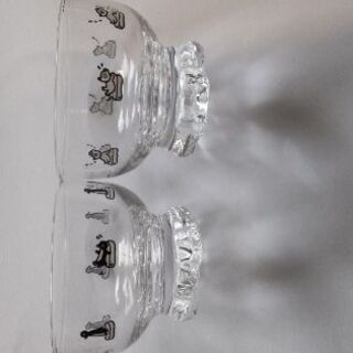 くまのバンクー  北極グラス、南極グラス２個セット