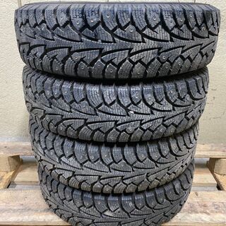 タイヤ販売☆フルピン☆ハンコック　ウィンターIPiKE　155/70R13　2007年☆石狩市から格安☆組み換え可能☆