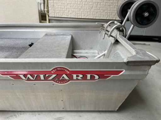 アルミボートマーキュリーウィザードWP-298エレキドーリーセット免許不要