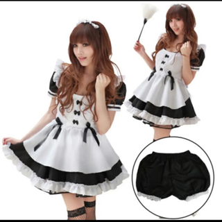 ハロウィン　コスプレ　メイド服