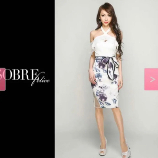 ソブレ　ミニワンピ　キャバドレス