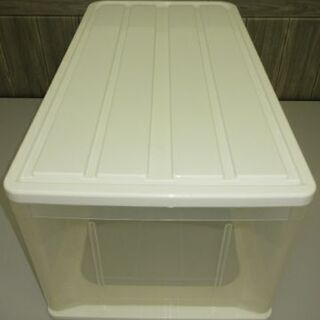 stp-1087　プラスチックケース①　在庫複数　幅38　プラケース　収納ケース 白　衣装ケース　押し入れ収納　衣類ケース　収納　押入れ　押入　引出　衣類収納の画像