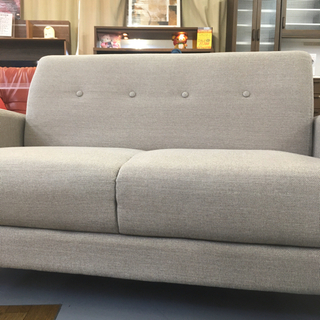 S200  コンパクトソファ　  2Pソファ、2人掛けソファ、幅121cm 美品の画像