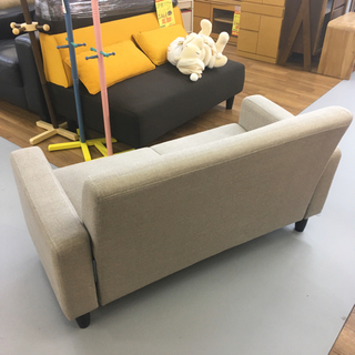 S200  コンパクトソファ　  2Pソファ、2人掛けソファ、幅121cm 美品の画像