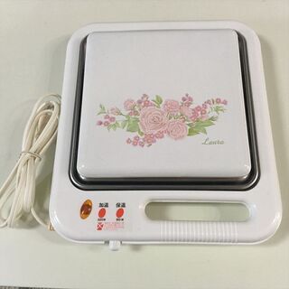 ニラサワ製販 両手鍋 加温トレー RAURA ローラ 昭和レトロ ビンテージ 電気ヒーターの画像
