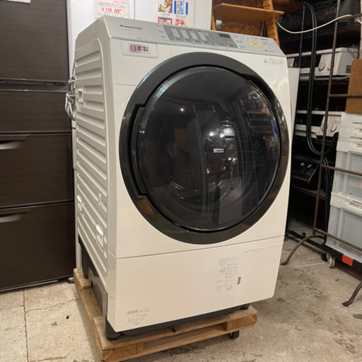 【売約済み】　パナソニック　Panasonic NA-VX3800L-W ドラム式洗濯乾燥機 VXシリーズ クリスタルホワイト [洗濯10.0kg /乾燥6.0kg /ヒートポンプ乾燥 /左開き]   NA-VX3800L　ドラム洗濯機　ドラム式洗濯機　ドラム式　洗濯乾燥機　洗濯乾燥器　大容量　洗濯機　2017年購入　ヒートポンプ