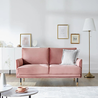 LOWYA ロウヤ 2人掛けソファ フロアソファ ベロア調