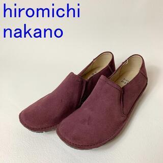 未使用品 hiromichi nakano スウェード スリッポ...