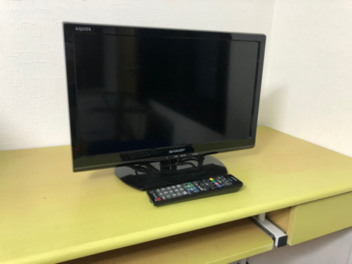 【決まりました】SHARP AQUOS テレビ19型 モニターとしても使えます