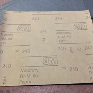 【無料】3M社サンドペーパー紙やすり240番37枚・320番66枚の画像