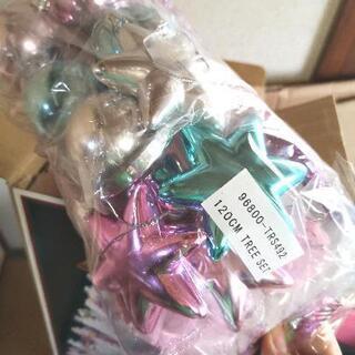 100円　新品未使用のようなクリスマスツリー　120cmの画像