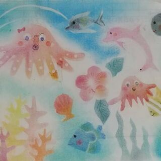 追記あり誰でも簡単に絵が描ける指で描いて心地よい🎶パステルアート教室の画像