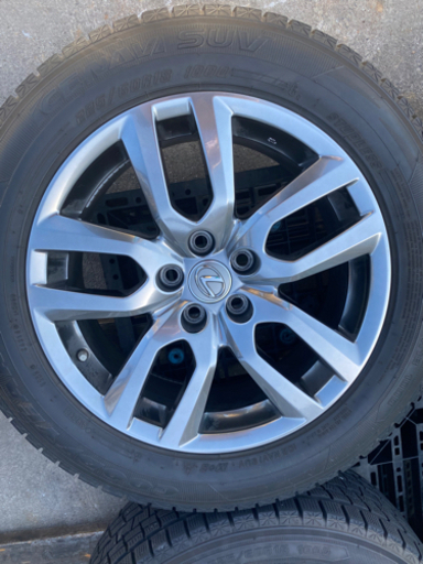 値下げしました！レクサス純正ホイール18インチ付きスタッドレスタイヤ　4本セット 26,000円