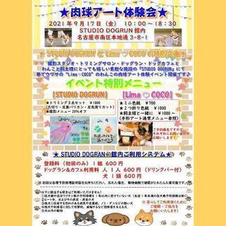9/17 名古屋市南区 わんこの肉球アート体験会！