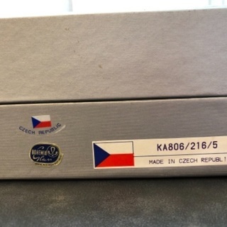 BOHEMIA GLASS ボヘミアグラス５個セットの画像