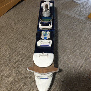 木製模型船　ハンドメイドの画像