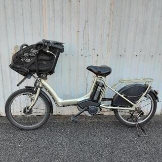 9-9電動アシスト自転車　ヤマハ PAS Kiss mini　子供乗せ　バッテリー　充電器　鍵付き　電動自転車