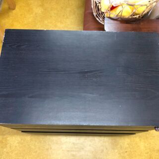 ウッド 3段チェスト 収納BOXの画像