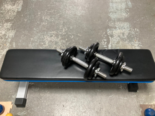 バーベル&ダンベルシャフト　プレート140kg フラットベンチ付き