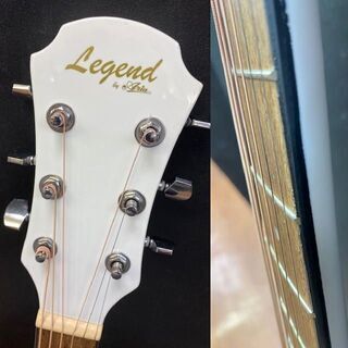 LEGEND/レジェンド byAria　アコースティック　フォークギター FG-15 WH FG15Wの画像