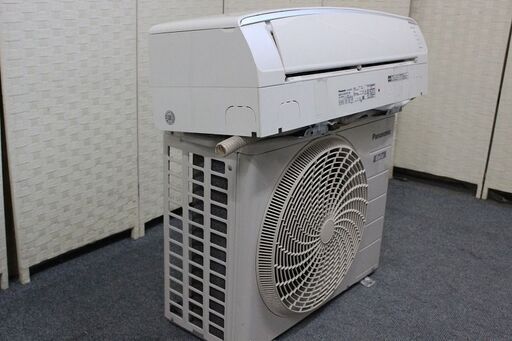 パナソニック CS-EX257C-W ナノイーX搭載 お掃除エアコン 8畳/単相100V 2017年製  Panasonic エアコン 中古家電 店頭引取歓迎 R4106)
