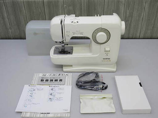 ss2782　ブラザー　電子ミシン　EL135　SENSIA77　ホワイト　brother　電動　家庭用　取扱説明書付き　コンパクト　裁縫　縫物　ハンドメイド　手芸　簡単　手軽