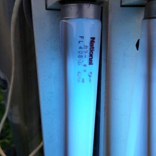 【家電】カラー蛍光灯・器具　青色　在庫✕４　　中古品