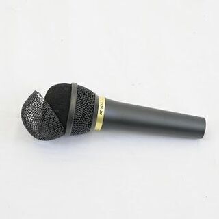 【ジャンク品】ダイナミックボーカルマイクロホン　audio-tecnica　AT-VD3　マイク　無線　会議　講演会　ブラック　中古　217Jの画像
