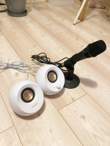 在宅環境支援　マランツ単指向性マイク\u0026Creative スピーカー