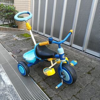 アイデス かるーくこげる三輪車　ブルー
