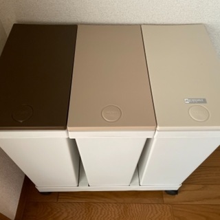 ニトリ　ゴミ箱　N横型3分別ワゴン