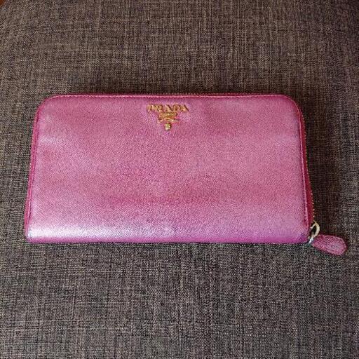 PRADA 長財布 ピンクパープル
