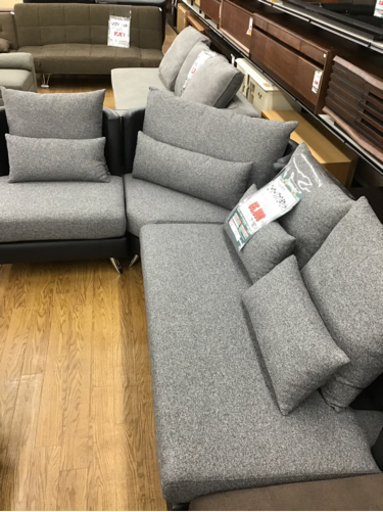 KI-92【ご来店頂ける方限定】新入荷　アウトレット　コーナーソファ3点セット