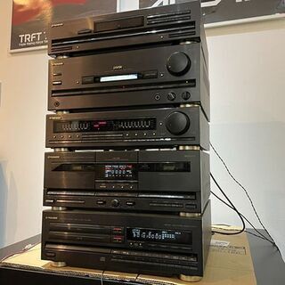 【中古品】pioneer　5段システムコンポ　A-X750/CT-750WR/PD-750T/GR-X750/F-X750の画像