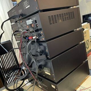 【中古品】pioneer　5段システムコンポ　A-X750/CT-750WR/PD-750T/GR-X750/F-X750の画像