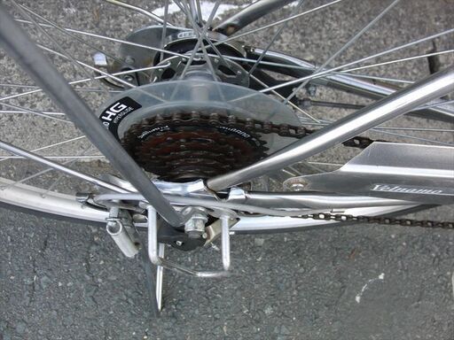 中古自転車　山形市　寒河江天童市　通勤通学★新品部品使用　丸石27インチ6段変速　LEDオートライト★自転車整備士が整備