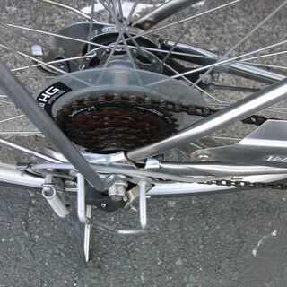 中古自転車　山形市　寒河江天童市　通勤通学★新品部品使用　丸石27インチ6段変速　LEDオートライト★自転車整備士が整備の画像