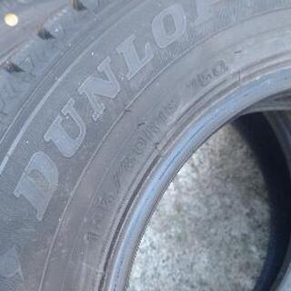 2019年製　ダンロップスタッドレスWＭ02 145/80R13中古４本　アルト　ワゴンR　スペーシア　タント　ミラ等の画像