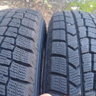 2019年製　ダンロップスタッドレスWＭ02 145/80R13中古４本　アルト　ワゴンR　スペーシア　タント　ミラ等の画像