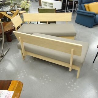 木製フレーム L字ソファ　モノ市場半田店 131の画像