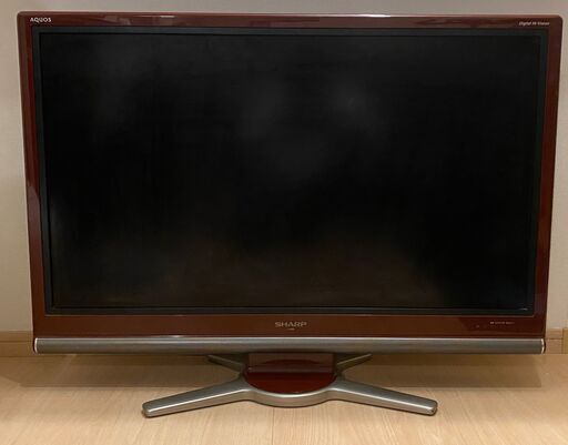 シャープ アクオス 42型 赤 2008年製 亀山工場生産