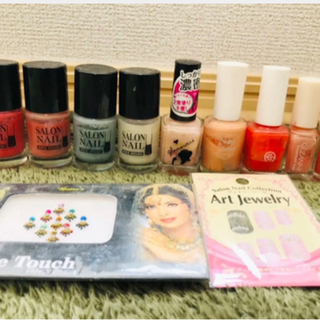 【無料】マニュキア9点＆ネイルシール2点セット★ の画像