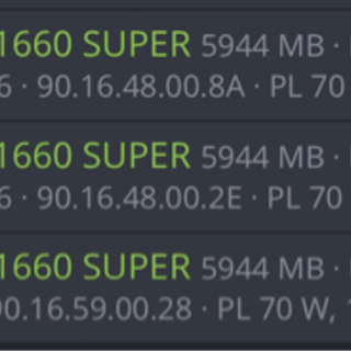 nvidia gtx1660super 3枚