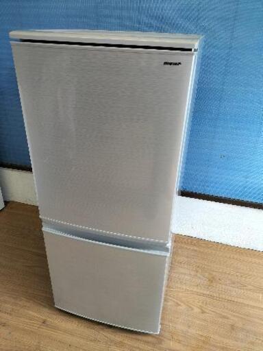注目商品その27！！シャープ（SHARP）SJ-D14D-S　2ドア冷凍冷蔵庫137L つけかえどっちもドア 2018年製