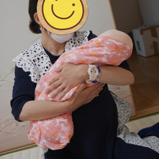 新生児からの寝かしつけ♡おくるみタッチケアの画像