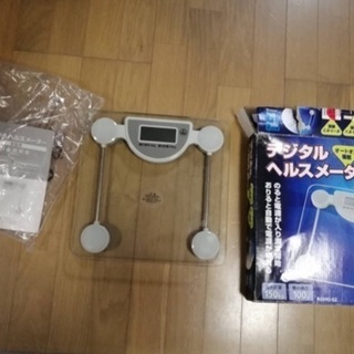 【お取引者決定】デジタル体重計クリアヘルスメーター 